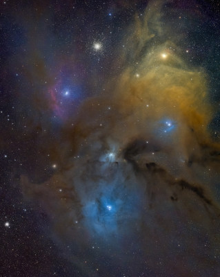 Astrofotografía de Rho Ophiuchi widefield en la categoría Rho Ophiuchi