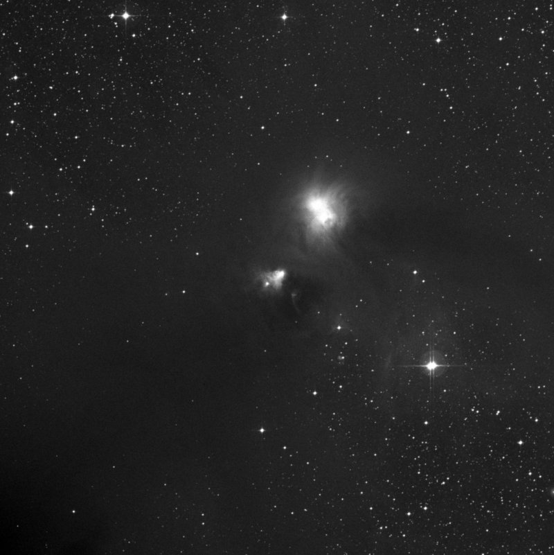 Nebulosa de la R Coronae Australis - Zoom