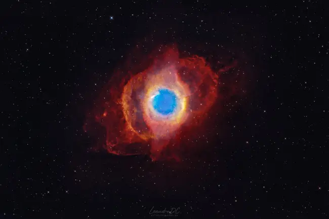Nebulosa de la Hélice en SHO - NGC 7293 Hélix Nebula